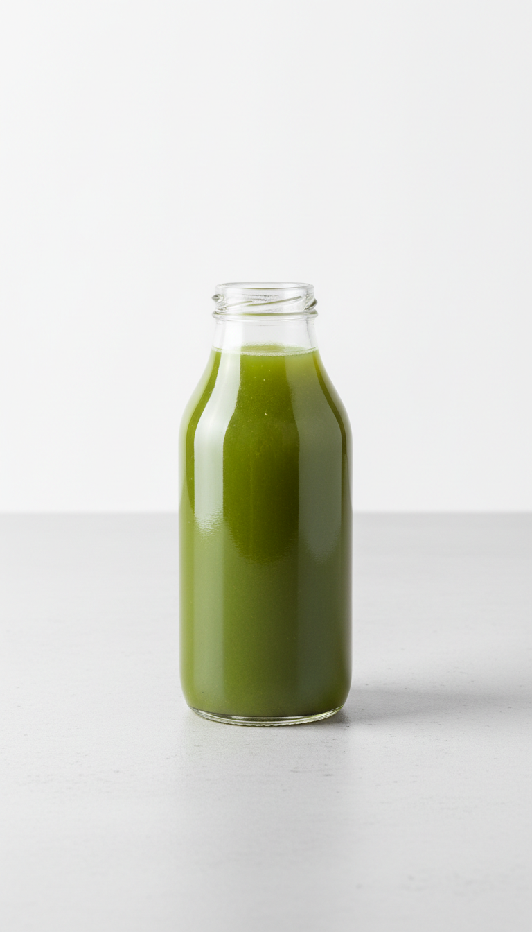 Cold-Pressed Green Juice Glass Bottle