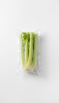 Celery Hearts in Clear Packaging